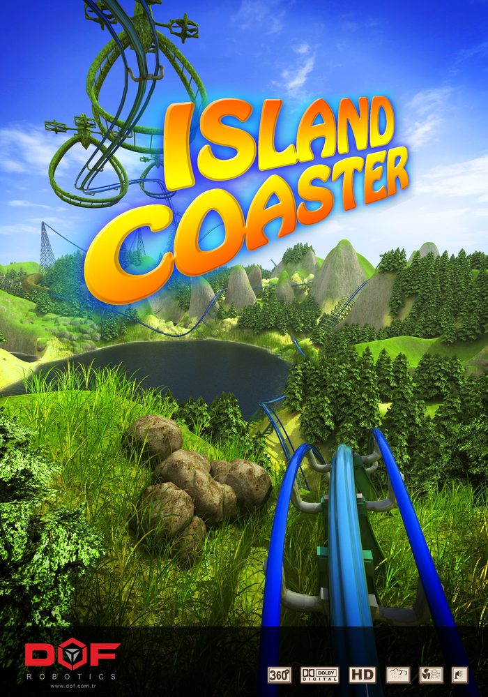 Island Coaster VR ride poster