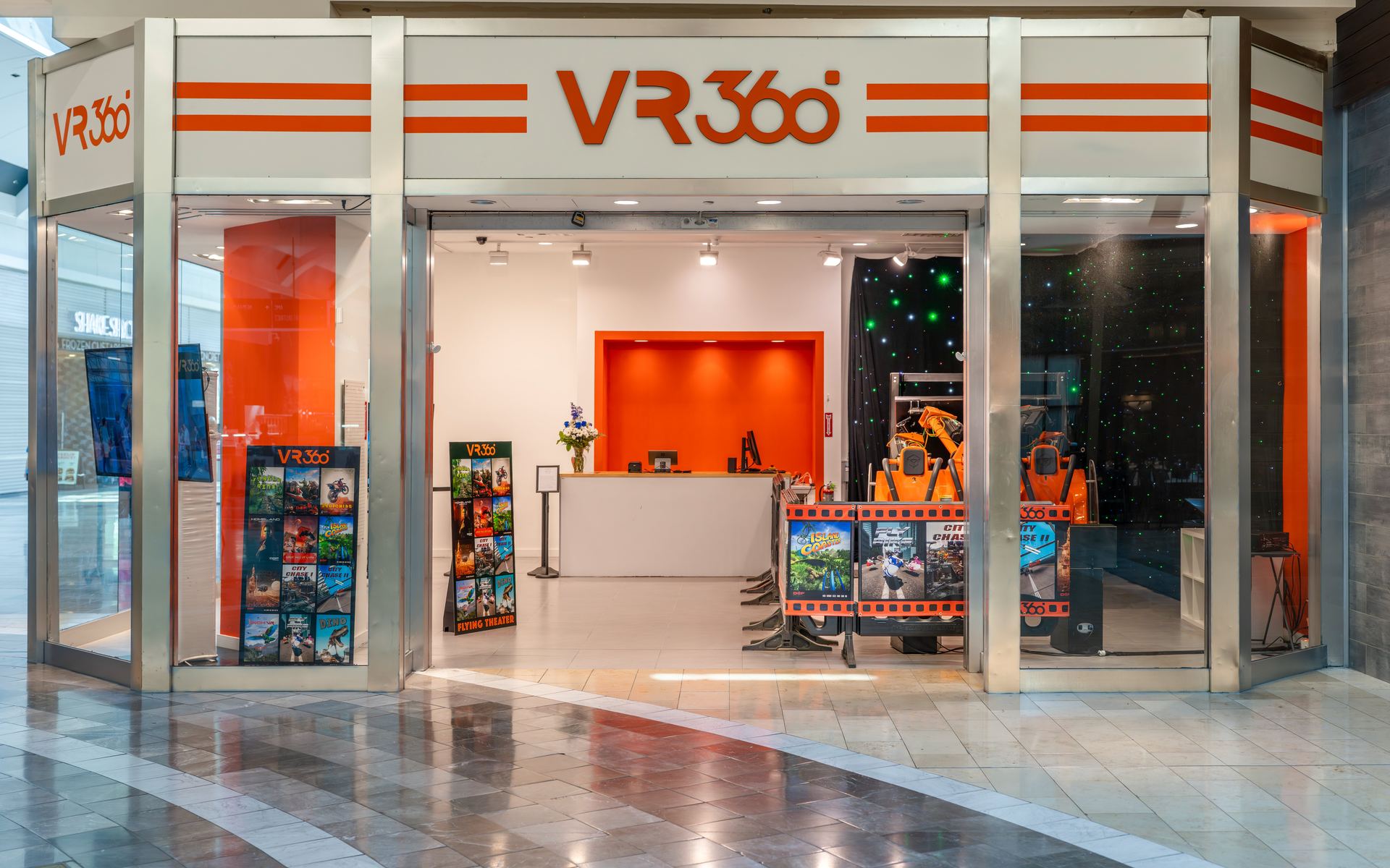 VR360 storefront at Garden State Plaza in Paramus, New Jersey