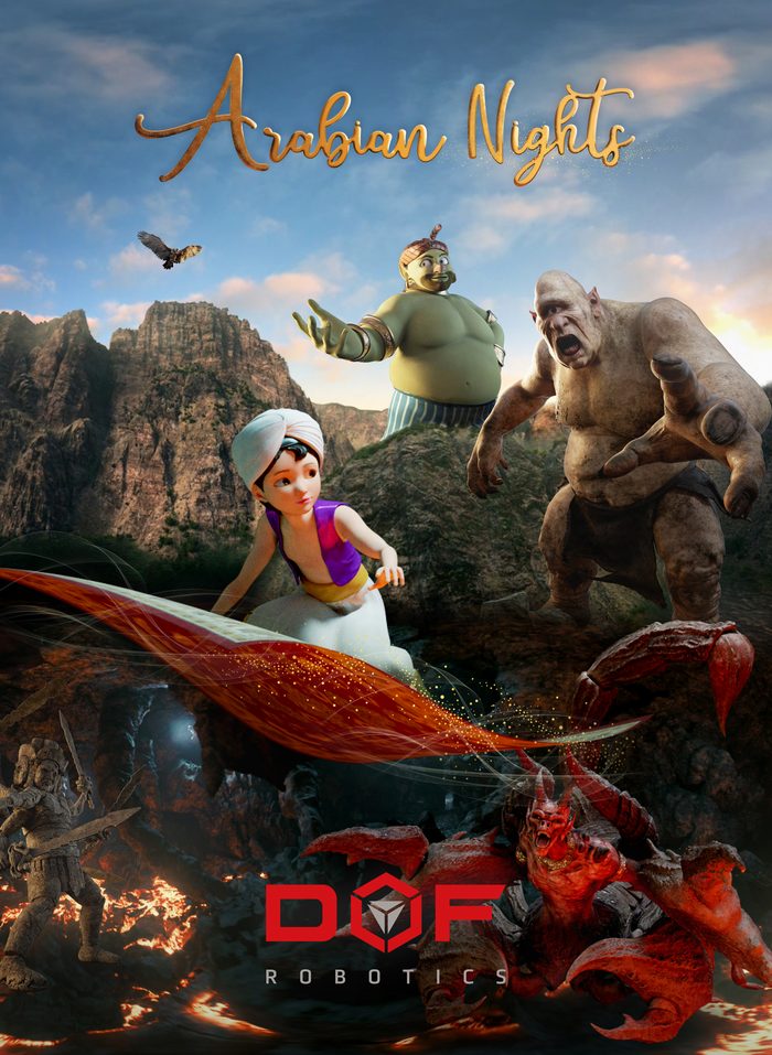 Arabian Nights VR ride poster