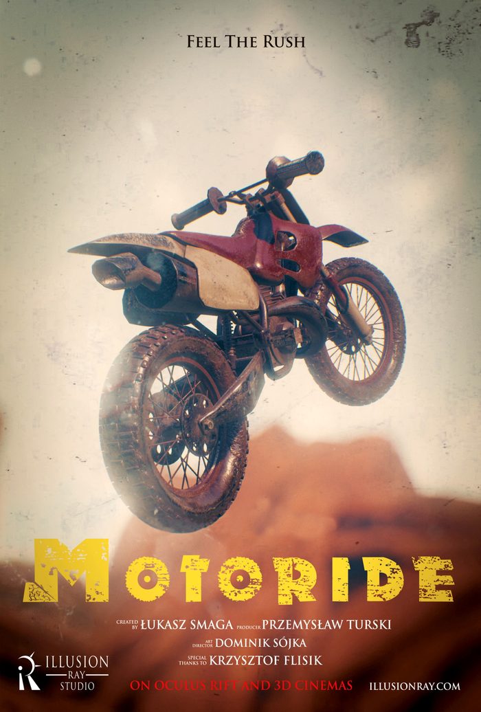 Motoride VR ride poster