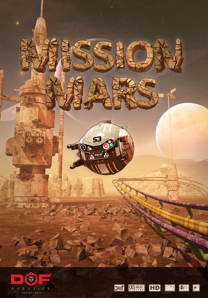 Mission Mars VR ride poster