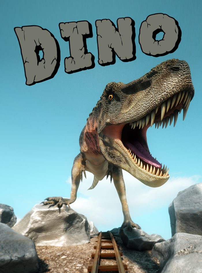 Dino Coaster VR ride poster